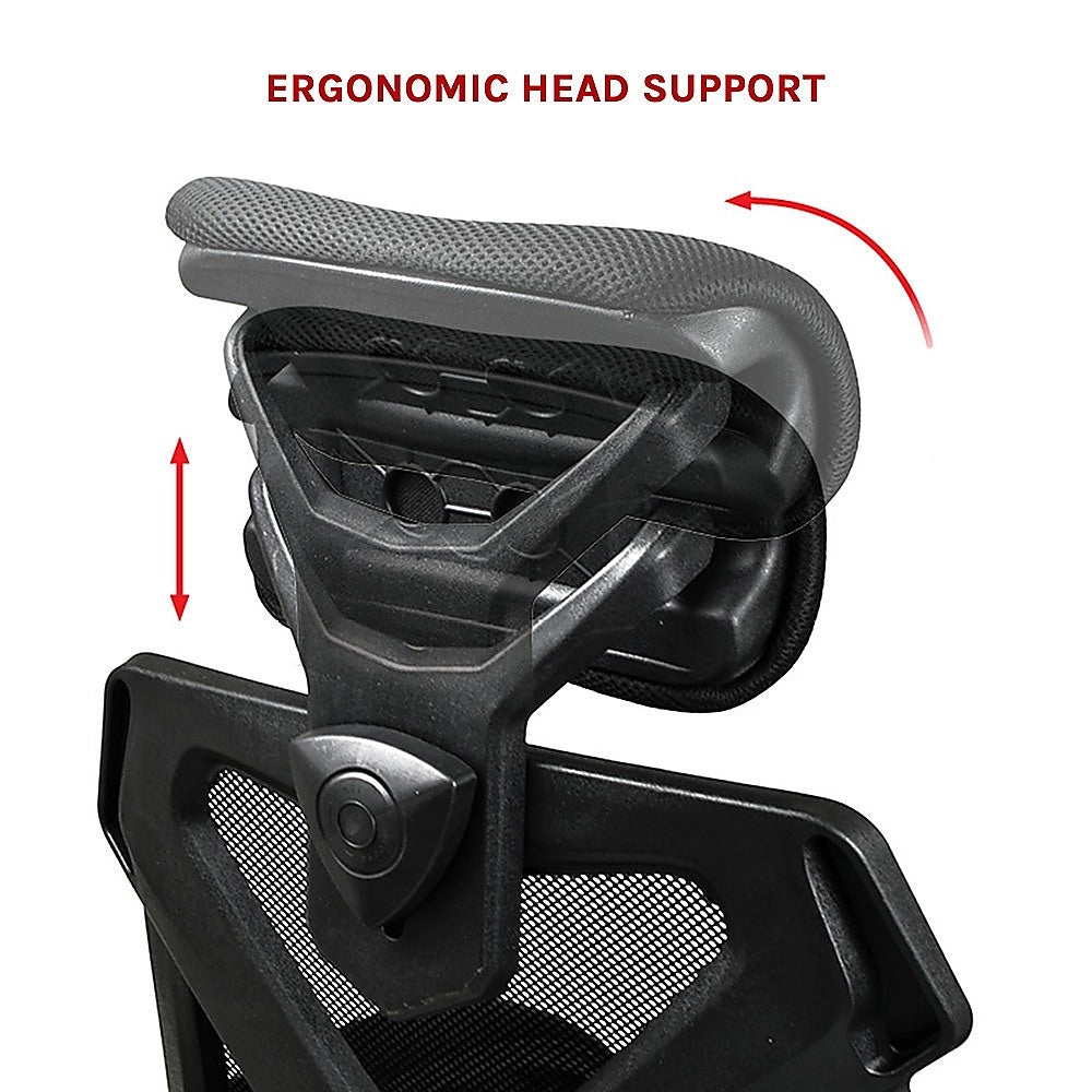 Office Chair – Ergonomic Mesh Back Computer Desk Chair with Padded Foam Seat in Black