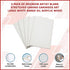 5 pack of 20x30cm Artist Blank Stretched Canvas Canvases Art Large White Range Oil Acrylic Wood