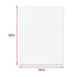 5 pack of 20x30cm Artist Blank Stretched Canvas Canvases Art Large White Range Oil Acrylic Wood