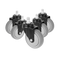 5x Office Chair Caster Wheels Set Heavy Duty & Safe for All Floors w/Universal Fit