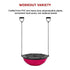 Yoga Balance Trainer Exercise Ball for Arm, Leg, Core Workout with Pump, 2 Resistance Bands