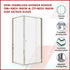 Semi Frameless Shower Screen (98~106)x 195cm & (77~80)x 195cm Side AS/NZS Glass