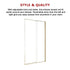 Adjustable Semi Frameless Shower Screen (114~122) x 195cm Australian Safety Glass