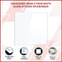 Toughened 90cm x 75cm White Glass Kitchen Splashback