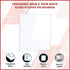 Toughened 60cm x 70cm White Glass Kitchen Splashback