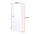 900 x 2100mm Frameless 10mm Safety Glass Shower Screen