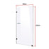 900 x 2100mm Frameless 10mm Safety Glass Shower Screen