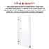 900 x 2100mm Frameless 10mm Safety Glass Shower Screen