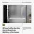 180 Degree Pivot Door 6mm Safety Glass Bath Shower Screen 800x1400mm By