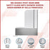180 Degree Pivot Door 6mm Safety Glass Bath Shower Screen 1000x1400mm By