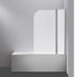 180 Degree Pivot Door 6mm Safety Glass Bath Shower Screen 1000x1400mm By