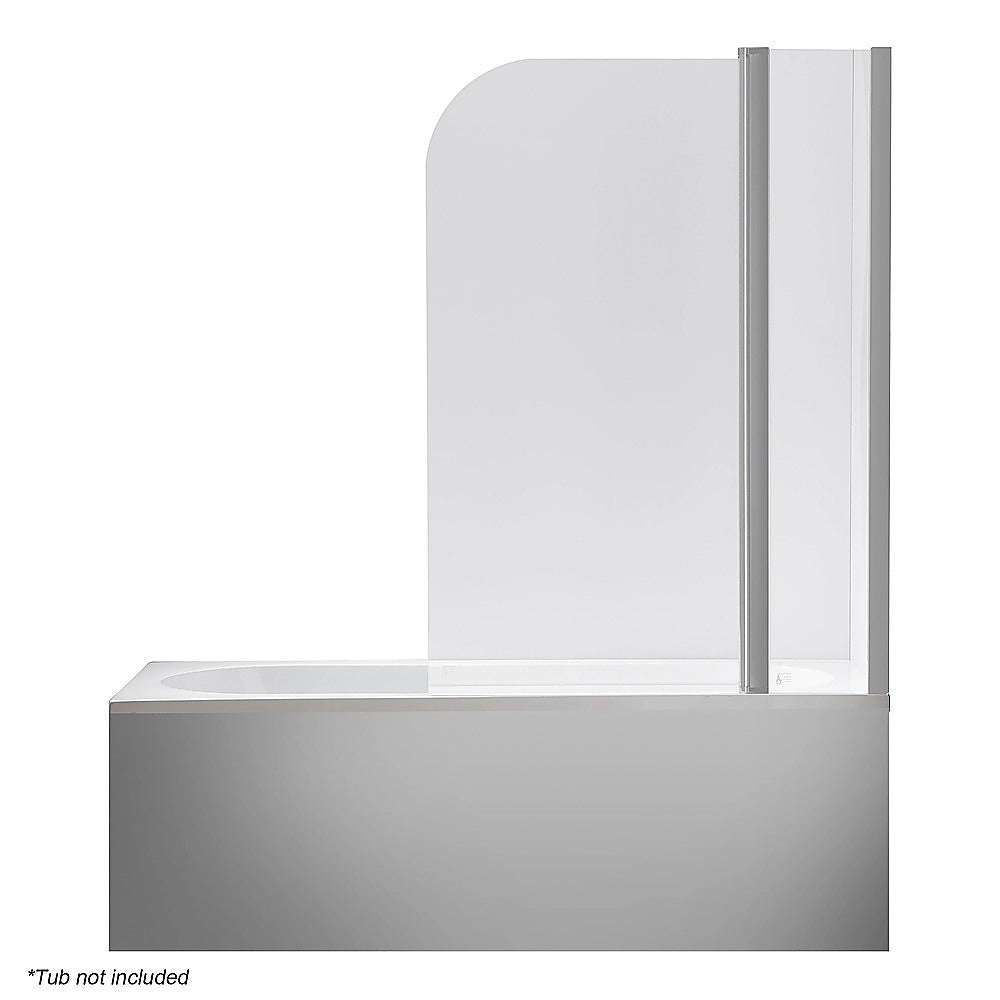 180 Degree Pivot Door 6mm Safety Glass Bath Shower Screen 1000x1400mm By