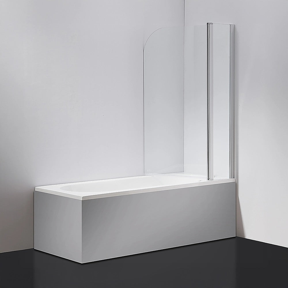 180 Degree Pivot Door 6mm Safety Glass Bath Shower Screen 1000x1400mm By