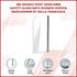 180 Degree Pivot Door 6mm Safety Glass Bath Shower Screen 900x1400mm By