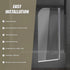 180 Degree Pivot Door 6mm Safety Glass Bath Shower Screen 900x1400mm By
