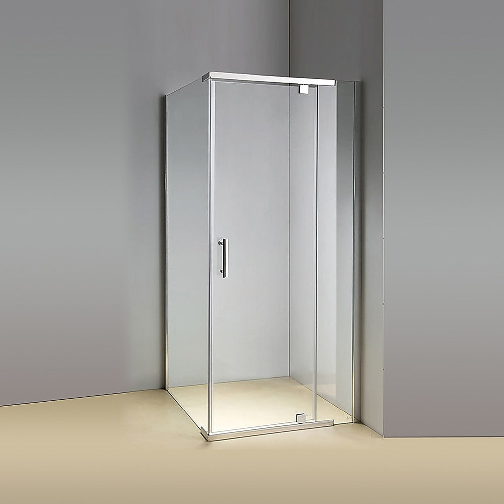 Shower Screen 1000x1000x1900mm Framed Safety Glass Pivot Door By
