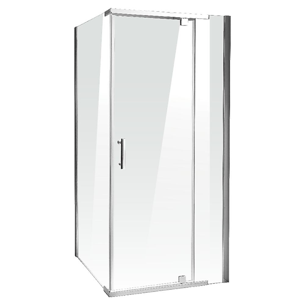 Shower Screen 1000x1000x1900mm Framed Safety Glass Pivot Door By