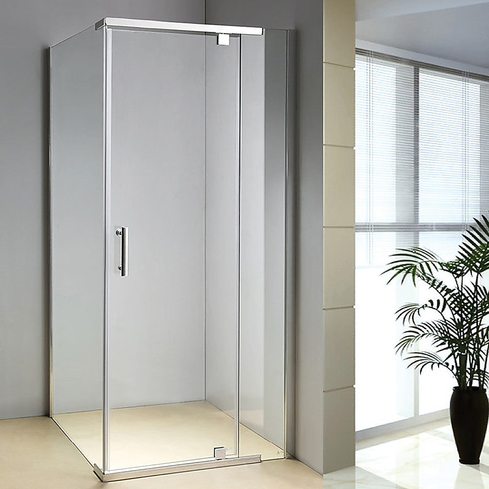 Shower Screen 1000x700x1900mm Framed Safety Glass Pivot Door By
