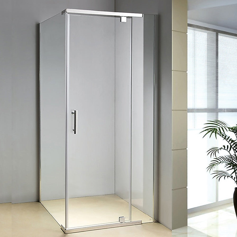 Shower Screen 1000x800x1900mm Framed Safety Glass Pivot Door By