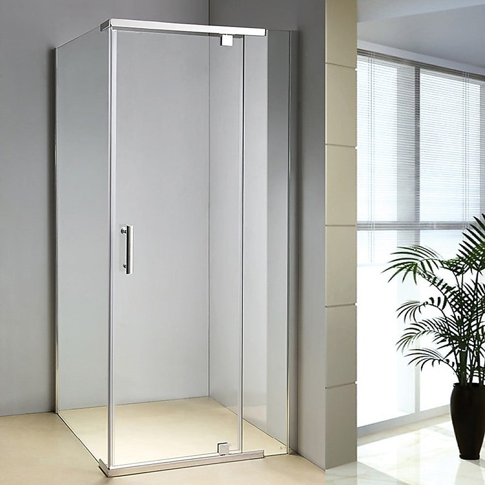 Shower Screen 1000x900x1900mm Framed Safety Glass Pivot Door By