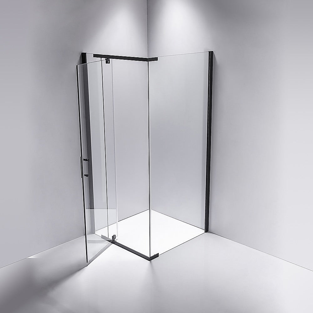 Shower Screen 900x900x1900mm Framed Safety Glass Pivot Door By