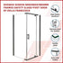 Shower Screen 900x900x1900mm Framed Safety Glass Pivot Door By