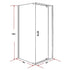 Shower Screen 900x900x1900mm Framed Safety Glass Pivot Door By