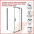 Shower Screen 900x700x1900mm Framed Safety Glass Pivot Door By