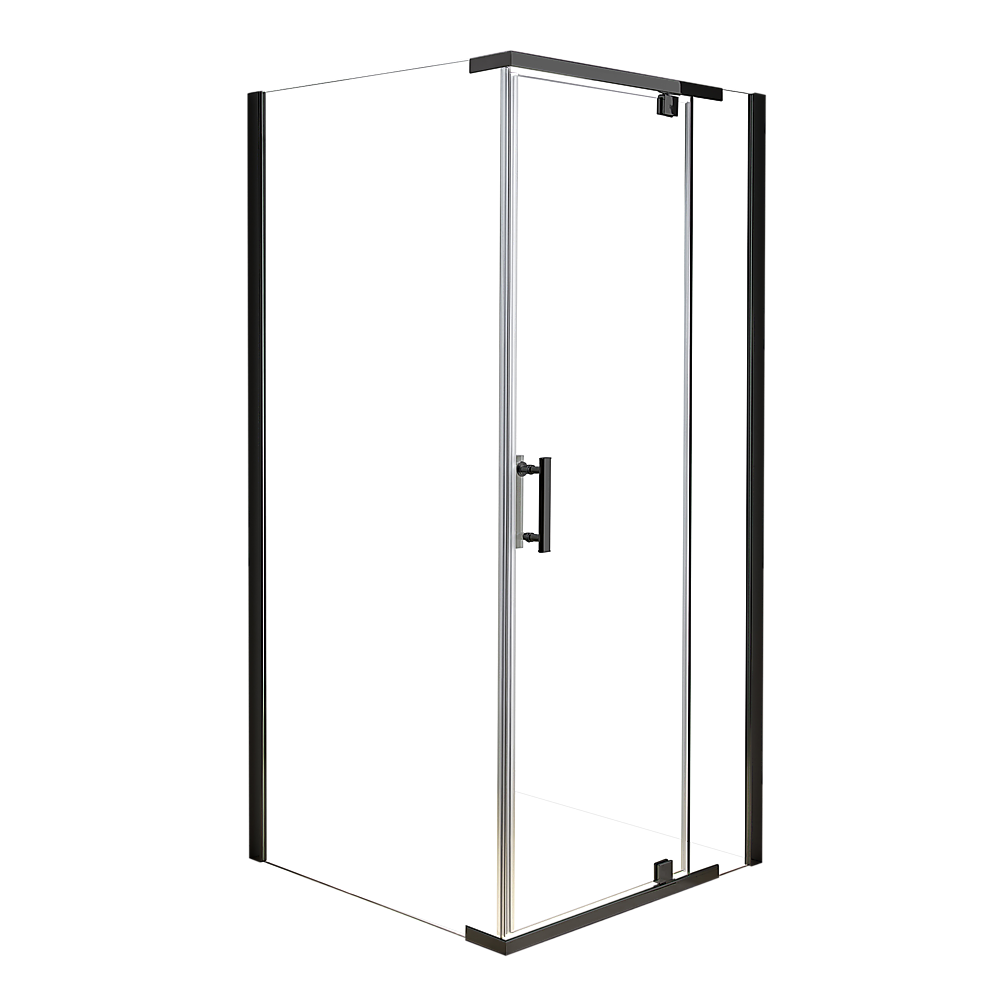 Shower Screen 900x700x1900mm Framed Safety Glass Pivot Door By