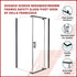 Shower Screen 900x800x1900mm Framed Safety Glass Pivot Door By