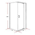Shower Screen 900x800x1900mm Framed Safety Glass Pivot Door By