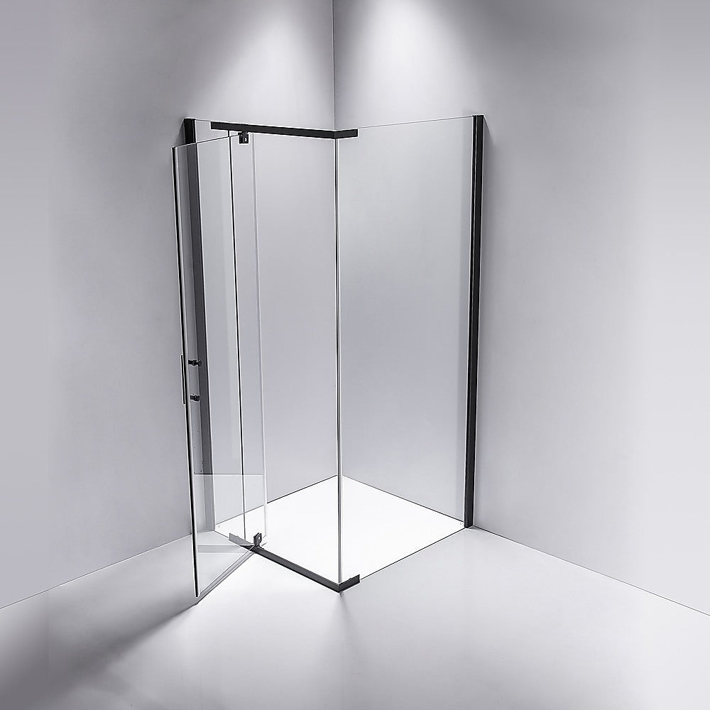 Shower Screen 1000x1000x1900mm Framed Safety Glass Pivot Door By