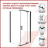 Shower Screen 1000x1000x1900mm Framed Safety Glass Pivot Door By