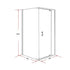 Shower Screen 1000x1000x1900mm Framed Safety Glass Pivot Door By
