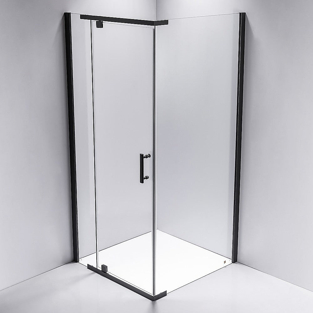 Shower Screen 1000x700x1900mm Framed Safety Glass Pivot Door By