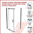 Shower Screen 1000x800x1900mm Framed Safety Glass Pivot Door By