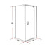 Shower Screen 1000x800x1900mm Framed Safety Glass Pivot Door By