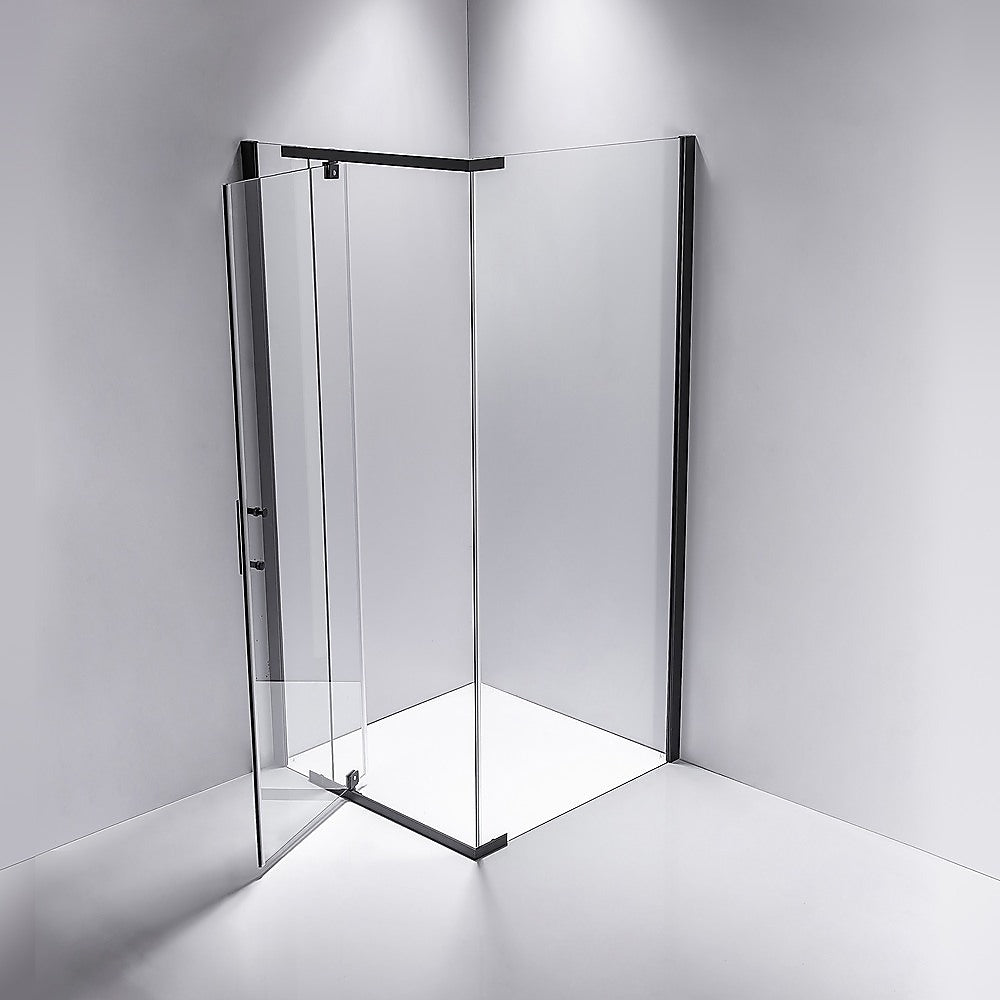 Shower Screen 1200x1000x1900mm Framed Safety Glass Pivot Door By