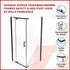 Shower Screen 1200x900x1900mm Framed Safety Glass Pivot Door By