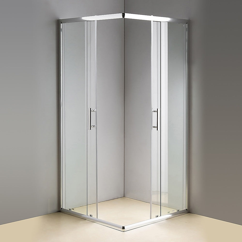 800 x 800mm Sliding Door Nano Safety Glass Shower Screen By