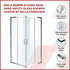 800 x 800mm Sliding Door Nano Safety Glass Shower Screen By