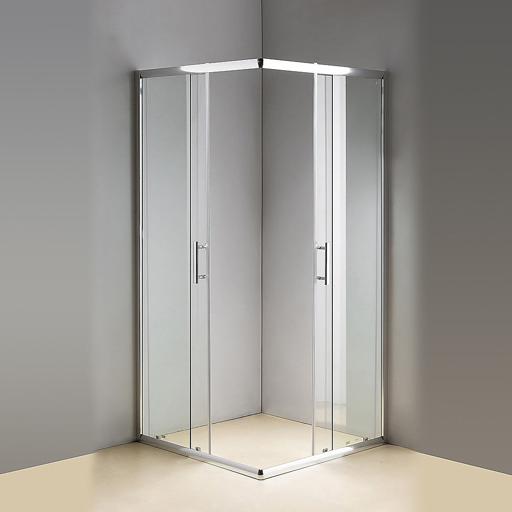 900 x 800mm Sliding Door Nano Safety Glass Shower Screen By