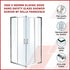 1000 x 900mm Sliding Door Nano Safety Glass Shower Screen By