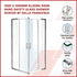 1200 x 1200mm Sliding Door Nano Safety Glass Shower Screen By