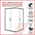 1000 x 1000mm Sliding Door Nano Safety Glass Shower Screen By