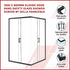 1200 x 800mm Sliding Door Nano Safety Glass Shower Screen By