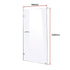 900 x 2100mm Frameless 10mm Safety Glass Shower Screen