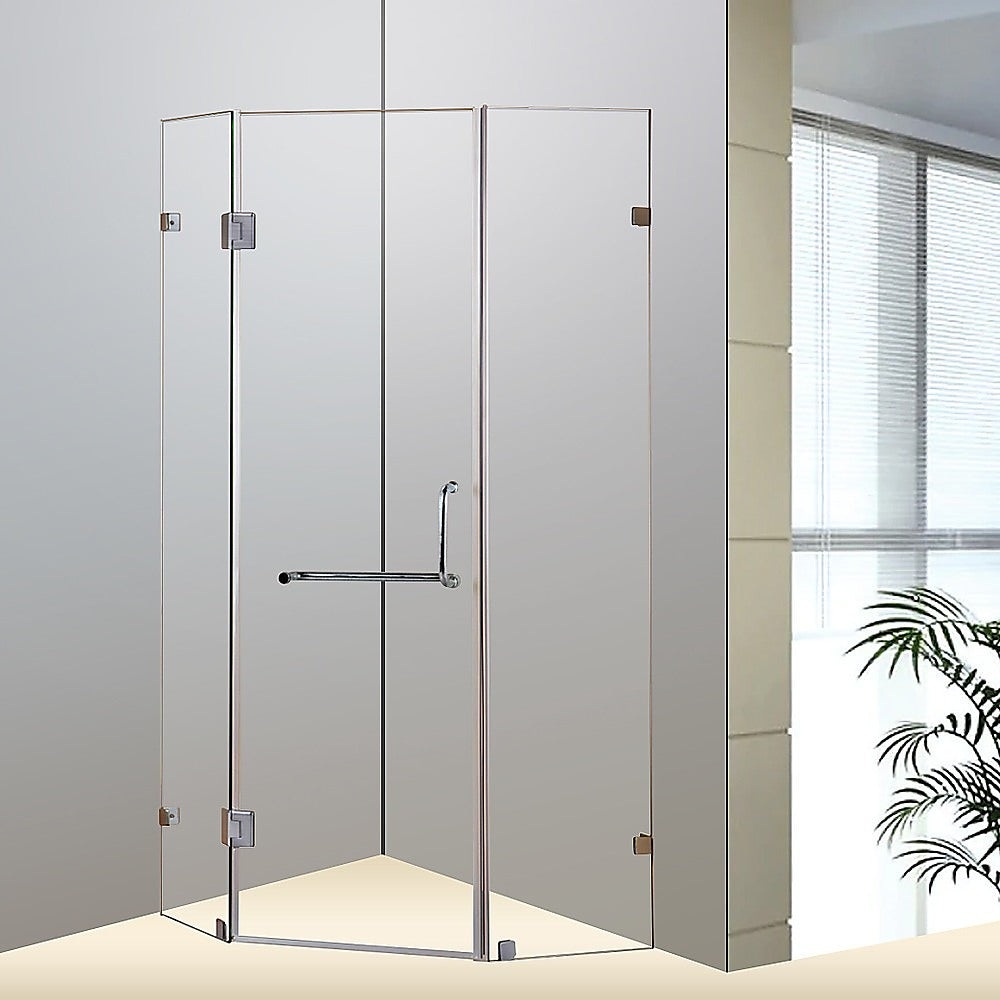 900 x 900mm Frameless 10mm Glass Shower Screen