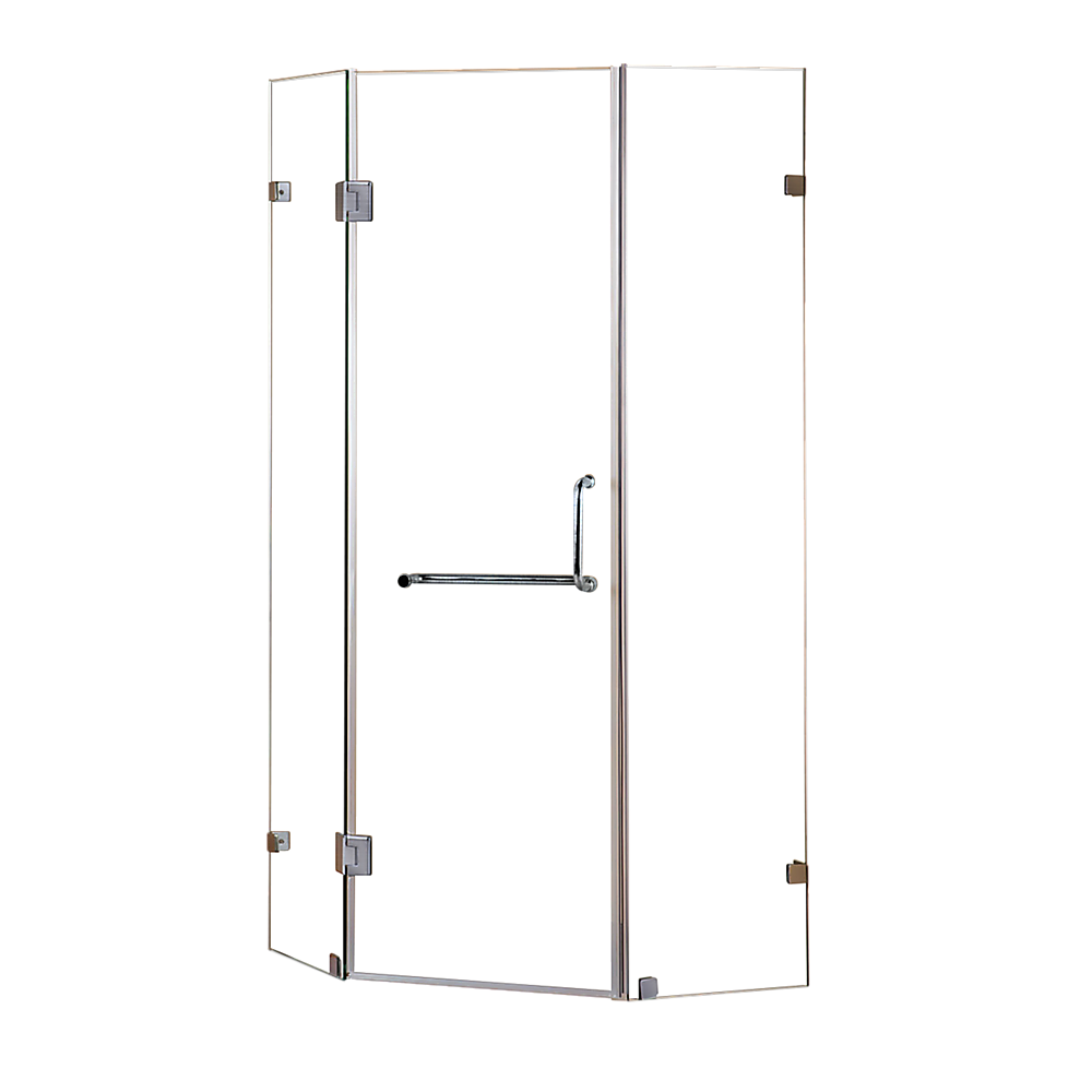 900 x 900mm Frameless 10mm Glass Shower Screen