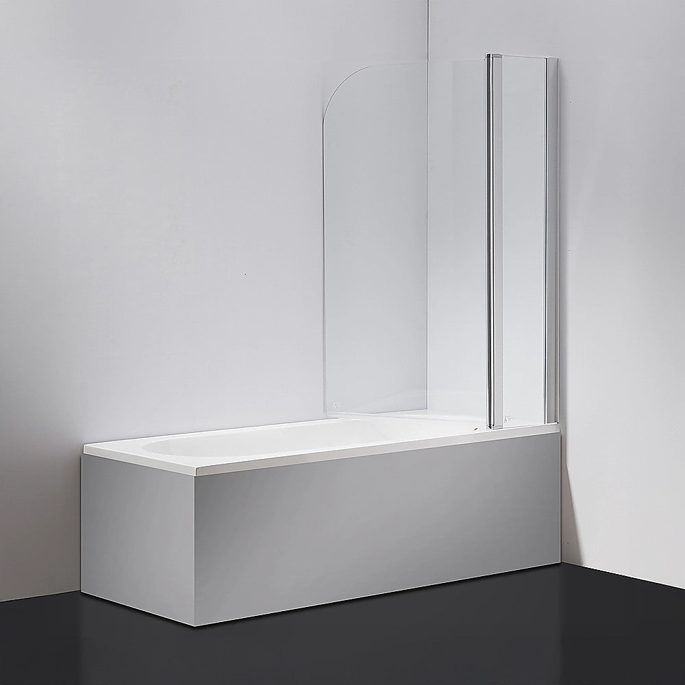 180 Degree Pivot Door 6mm Safety Glass Bath Shower Screen 1200x1400mm By